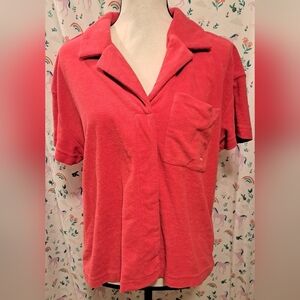 Vintage Y2K Juicy Couture Neon Pink Cotton Terry Cloth Jogger Short Set SZ XL